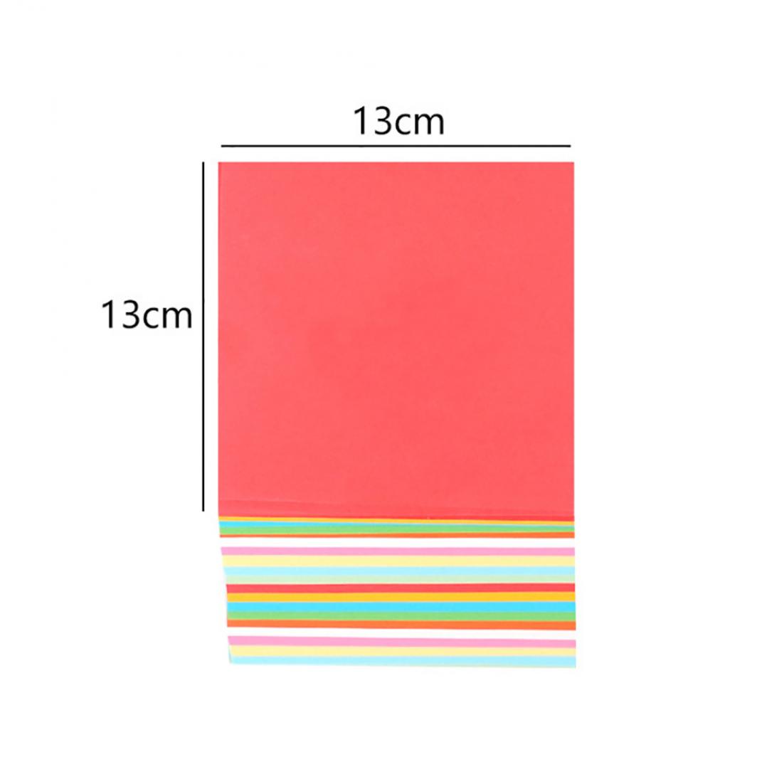 100шт квадратной двухсторонней цветной бумаги для оригами 13cm 100pcs