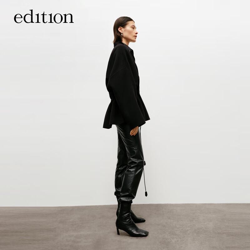 Пальто из двухсторонней шерсти в восточном стиле M